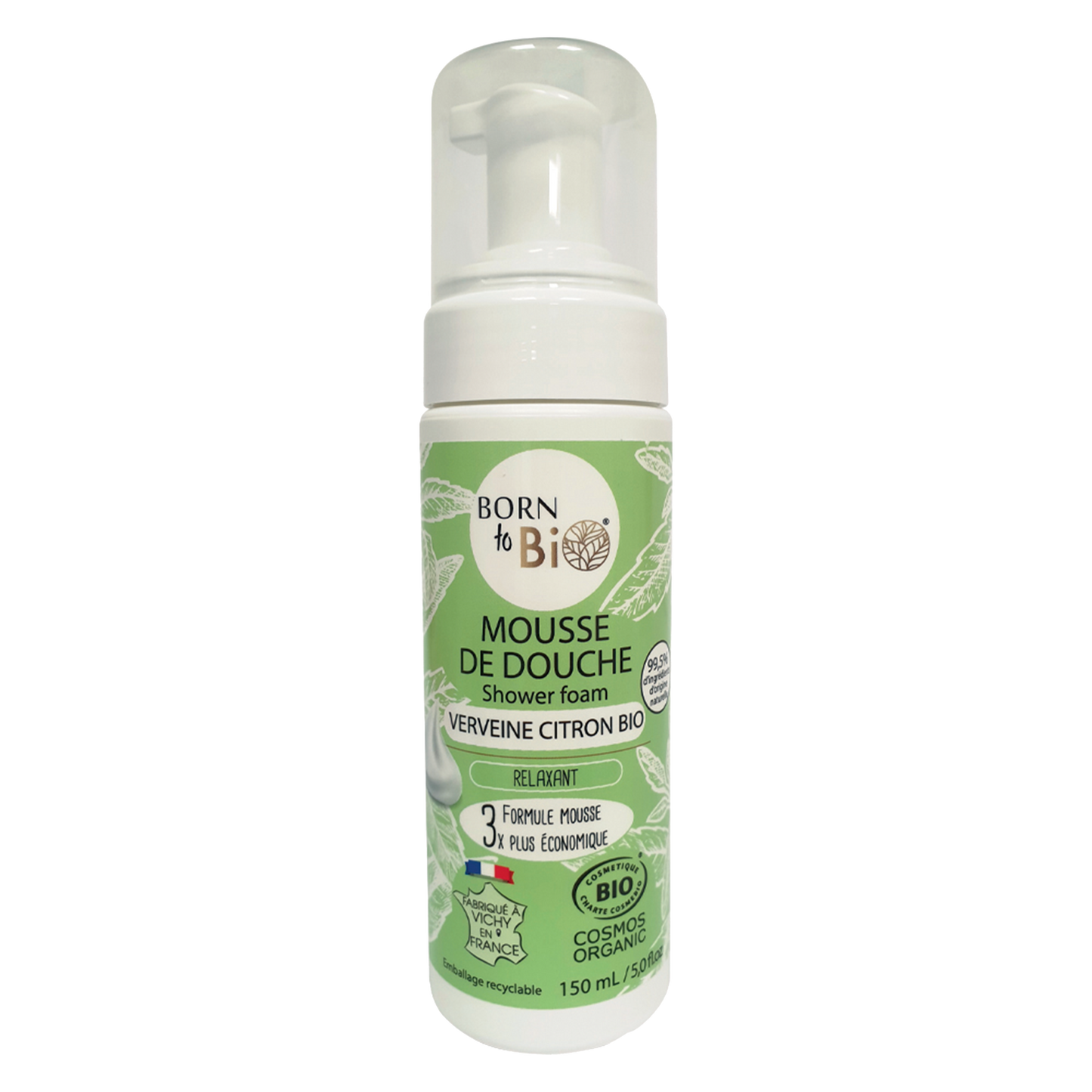 Mousse de douche Verveine Citron Bio - 150mL