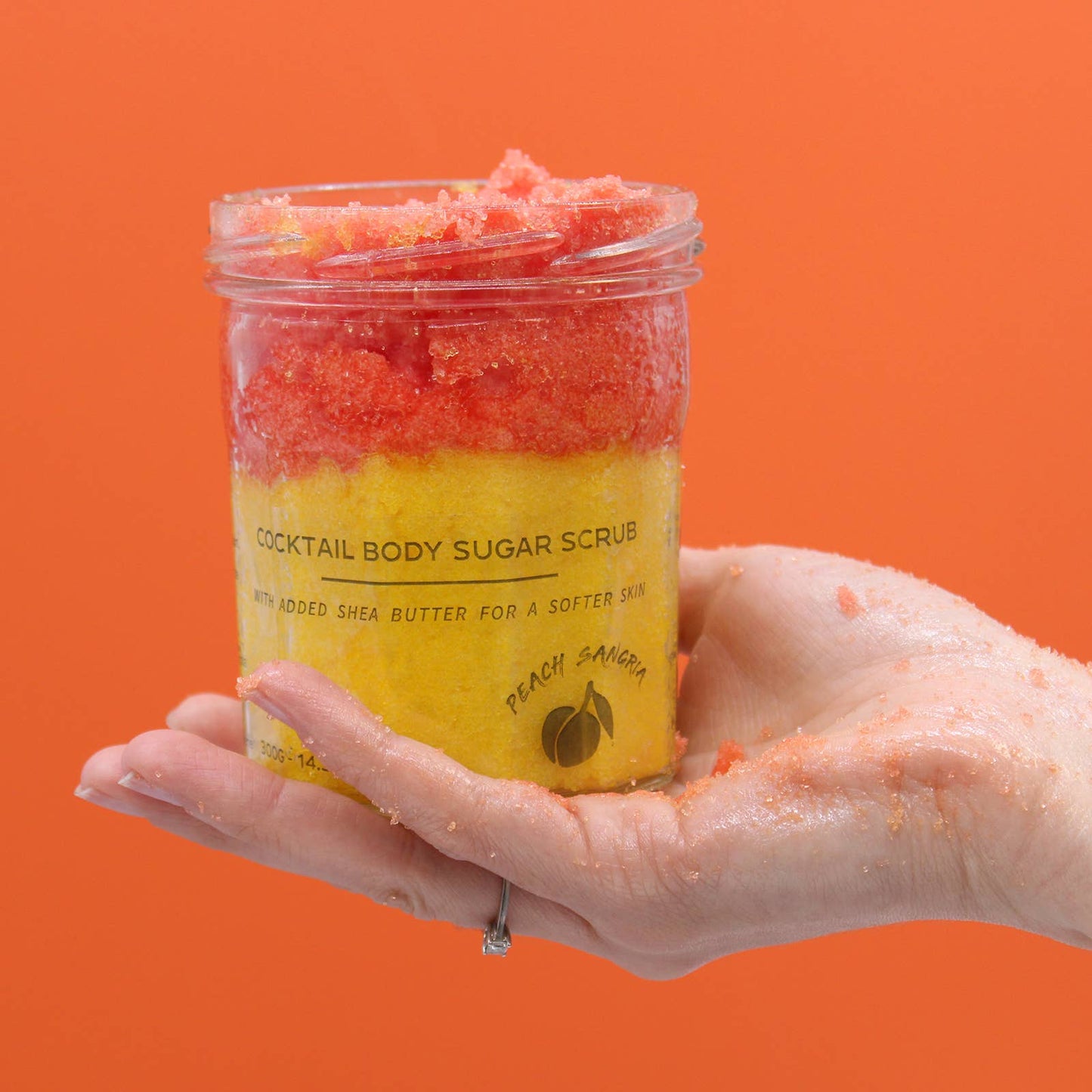 Gommage corporel au sucre parfumé - Sangria à la pêche