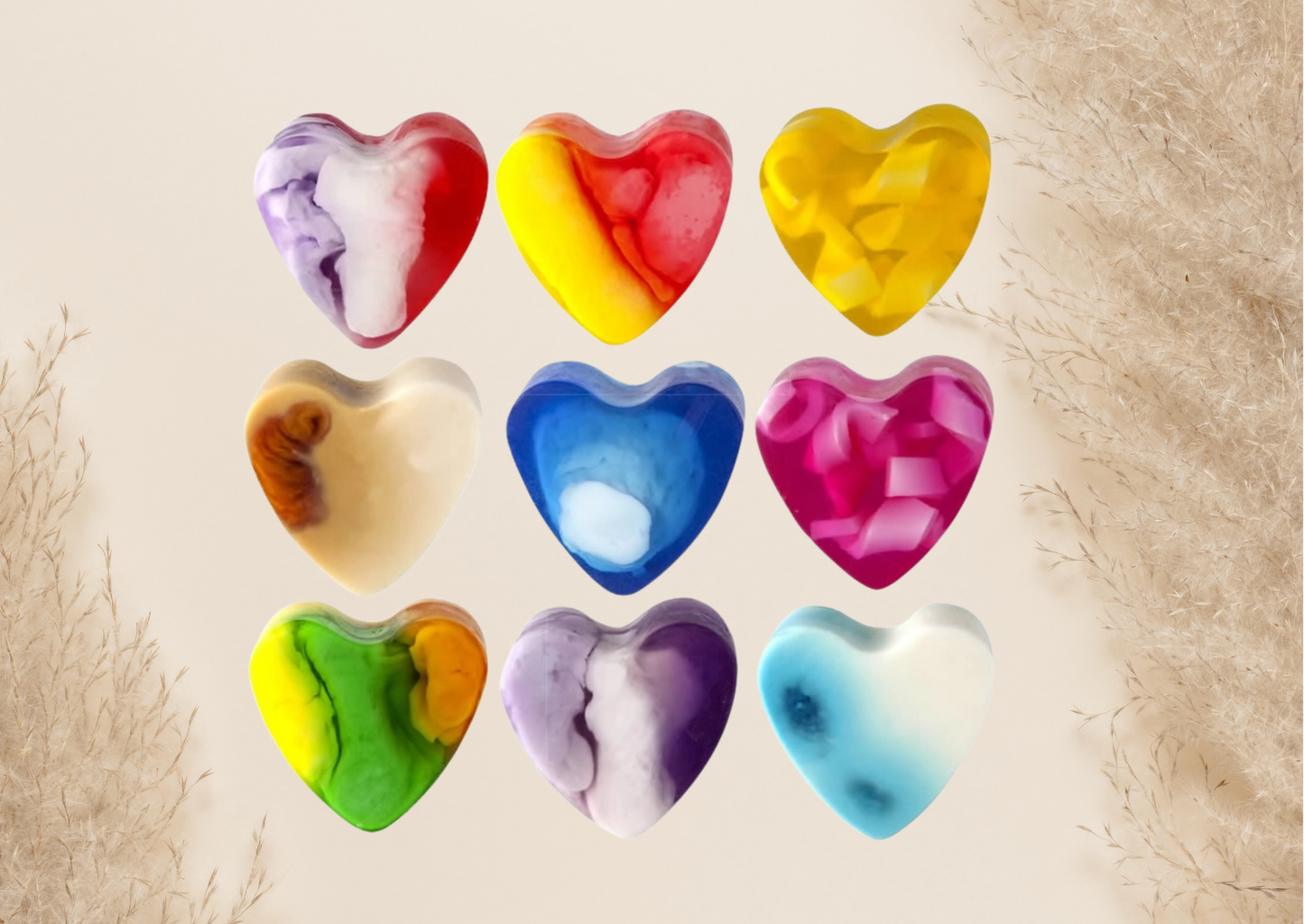tranche de savon cœur Imparfait