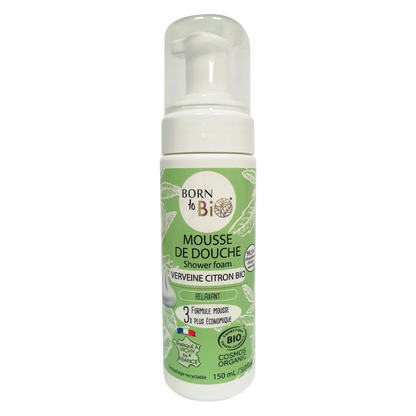 Mousse de douche Verveine Citron Bio  - 150mL
