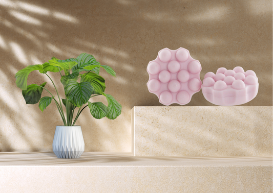 shampoing solide massant rose